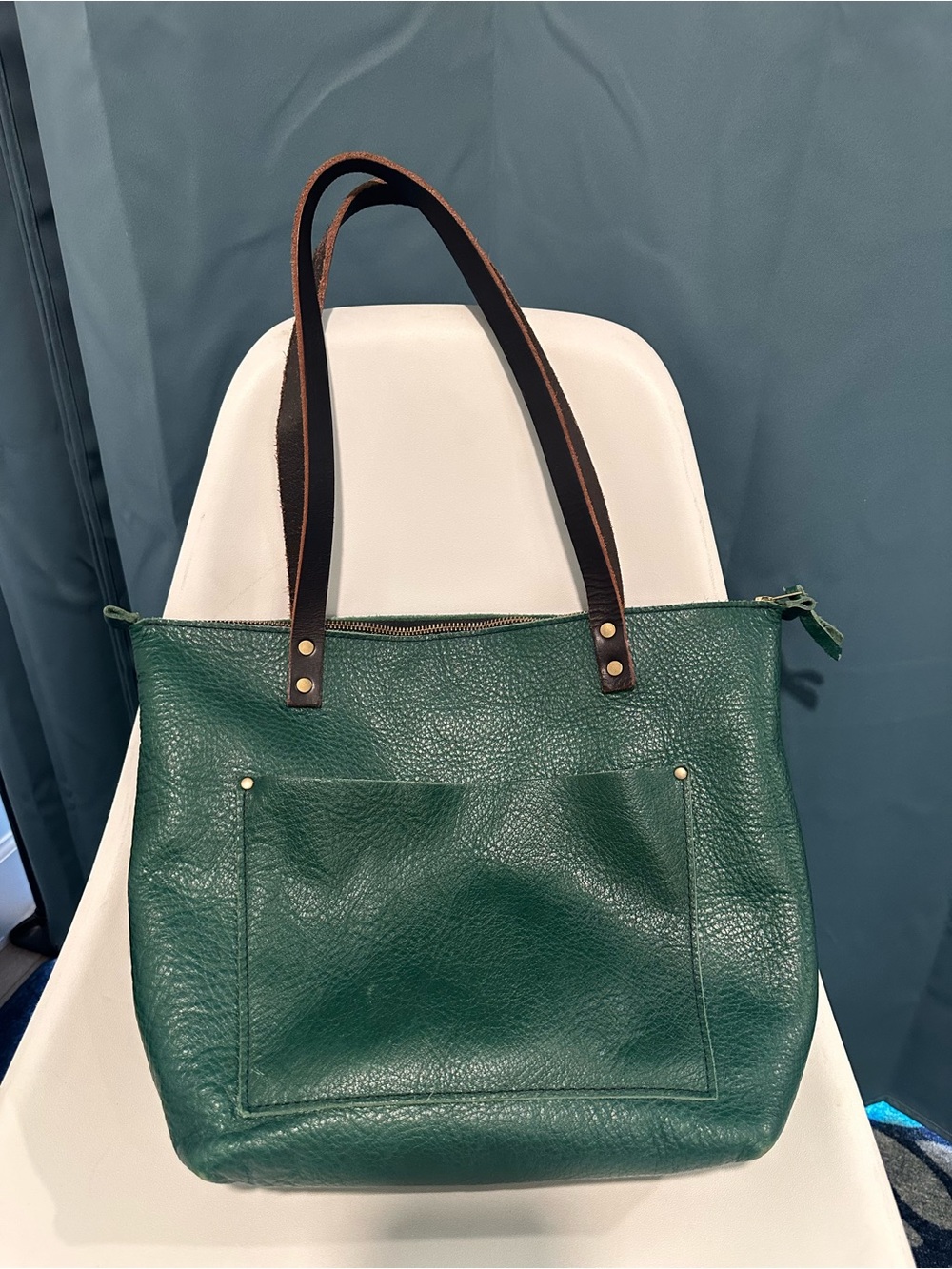 Portland Leather Medium Leather Tote in Bacalar - Picture 4 of 8